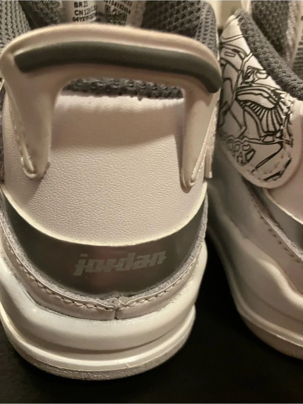 Air Jordan Dub Zero ‘White Cool Grey’ Toddler Size 6C - New, w/o Box